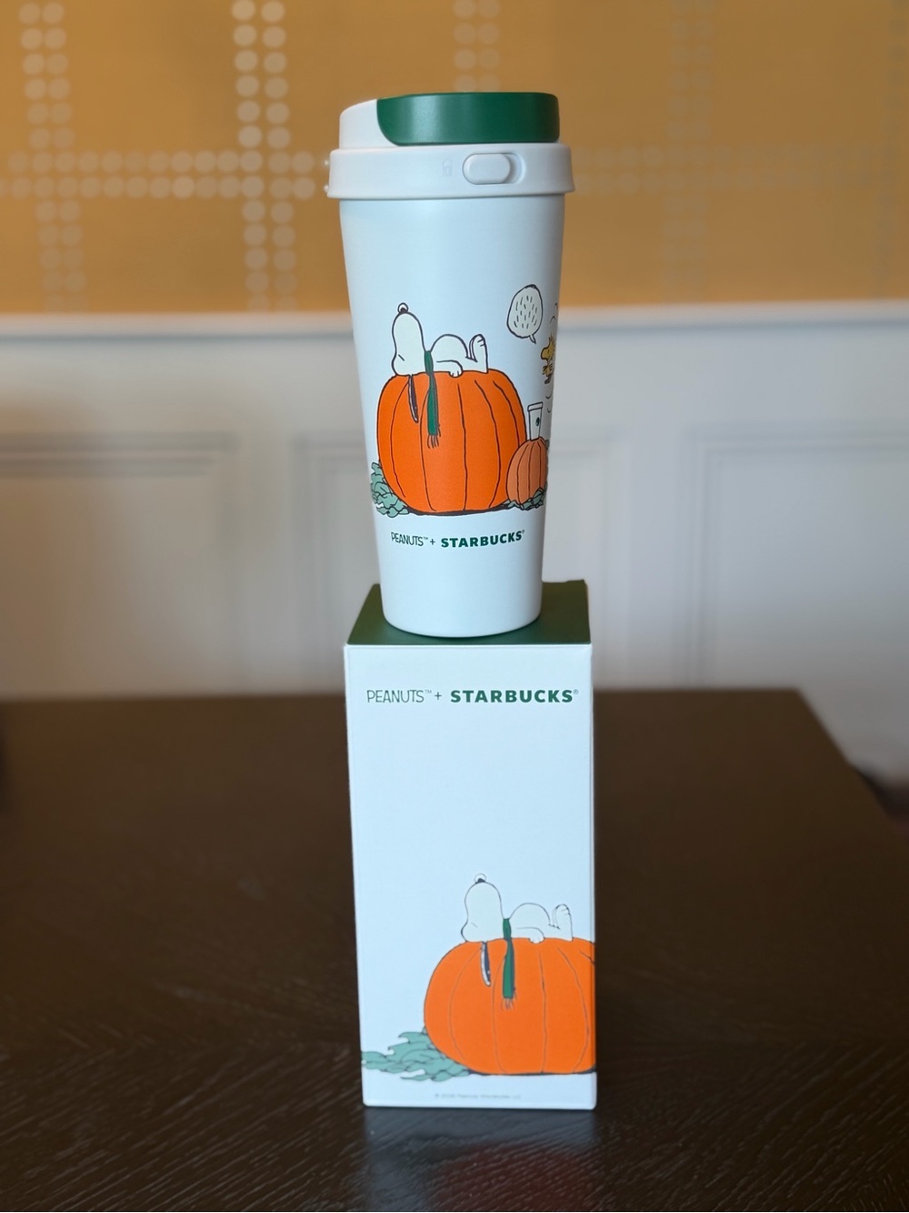 Peanuts + Starbucks stainless steel Great Pumpkin Tumbler
